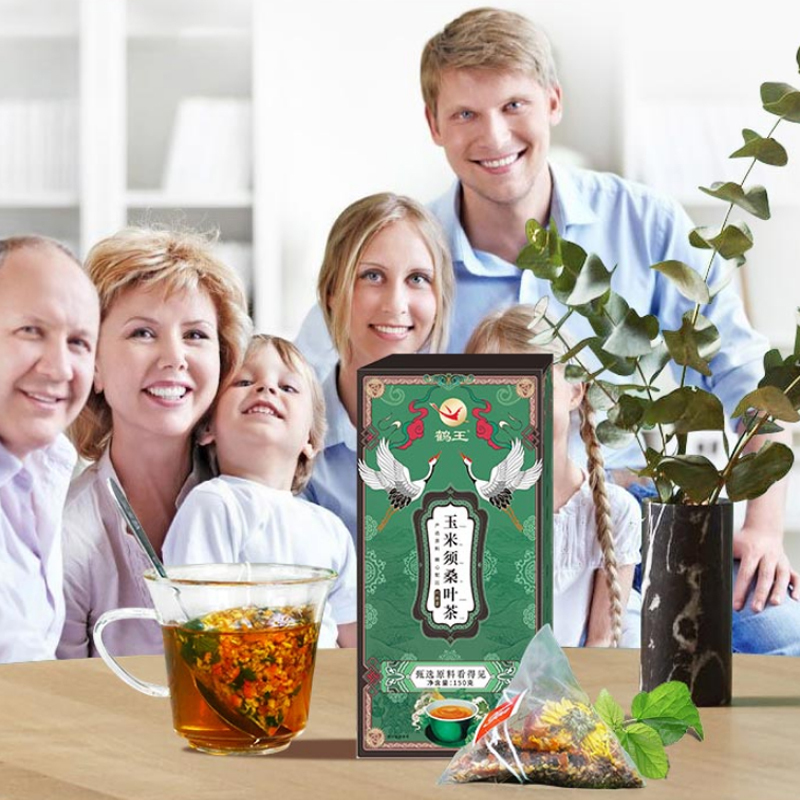 鹤王玉米须桑叶茶正品150g搭配降三血高茶菊花茶养生和栀子牛蒡根桑叶