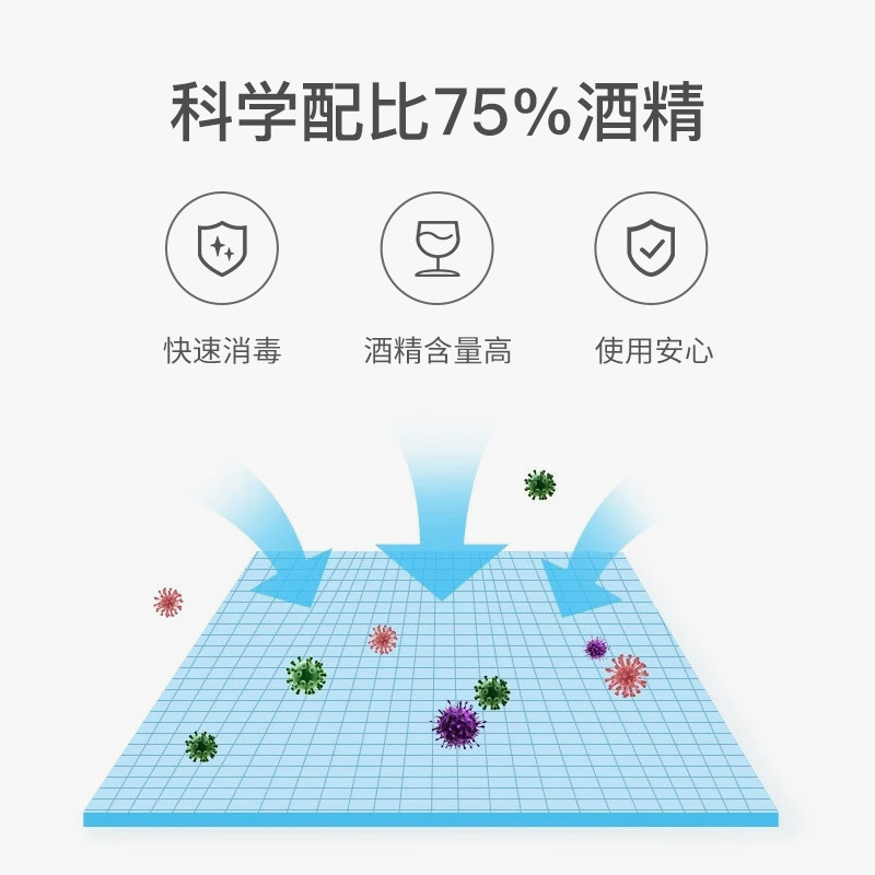 海纳斯 75%酒精棉片 100片