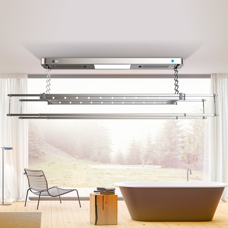 苏宁极物小亮电动晾衣架自动升降晾衣杆阳台家用遥控智能凉衣架