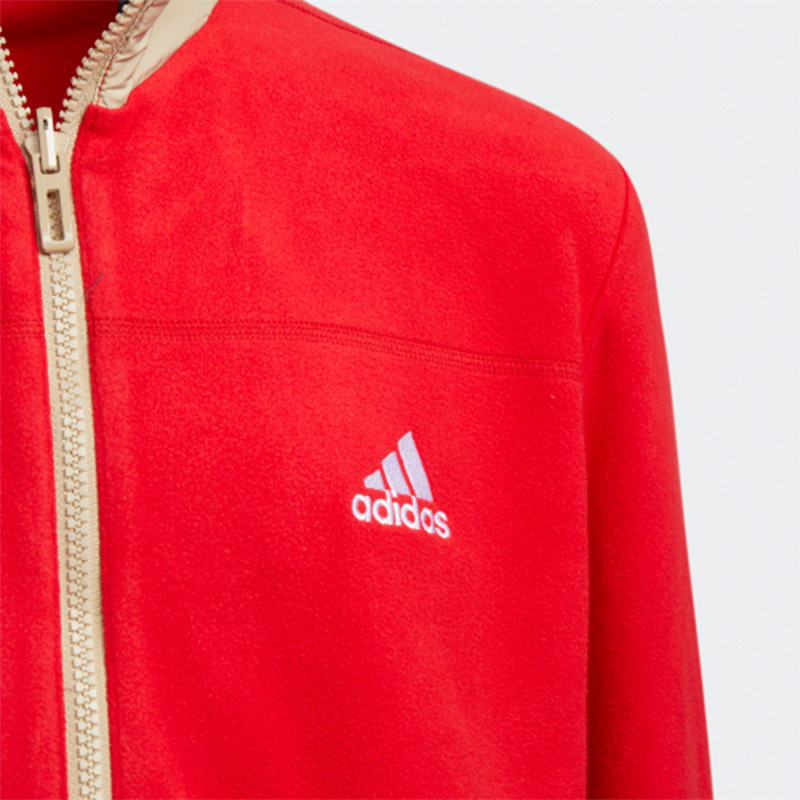 Adidas阿迪达斯 童装 2021春季新款男大童运动梭织夹克两件套