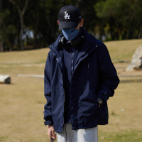 伊夫狼爪(YIFULANGZHUA)三合一秋冬季新款户外时尚休闲运动情侣冲锋衣男女春秋拼色可脱卸帽防水防风透气登山服