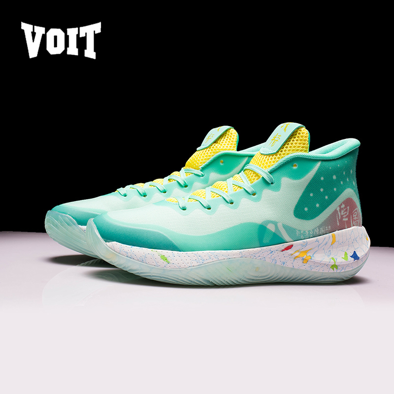 沃特高帮篮球鞋中国风复古运动鞋男室外水泥地球鞋高清大图