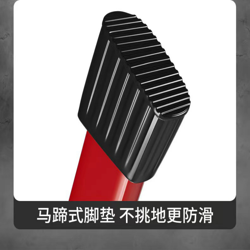 皇驰 人字梯折叠伸缩多功能楼梯子防滑加厚白色三步无头梯