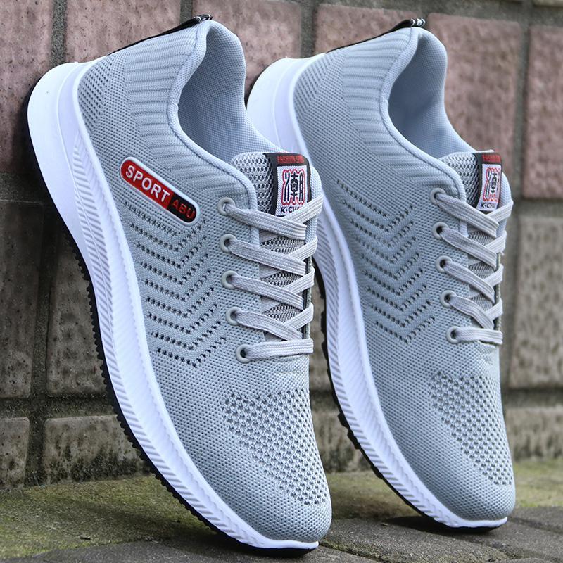 骆驼潮夏季男士透气网鞋防臭飞织网眼鞋洞洞鞋单鞋百搭潮休闲运动鞋子