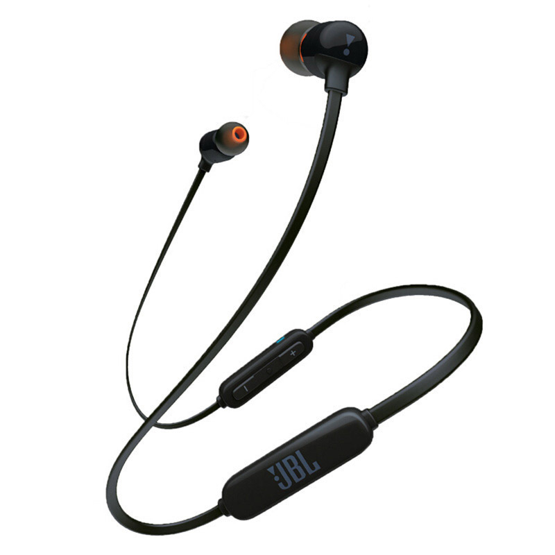 JBL T110BT 运动蓝牙耳机无线跑步入耳塞式线控耳机低音挂耳式