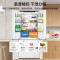 美的(Midea)家用电冰箱 M60双系统508法式超薄平嵌双循环底部散热 BCD-508WUFPZM(E)星尘白