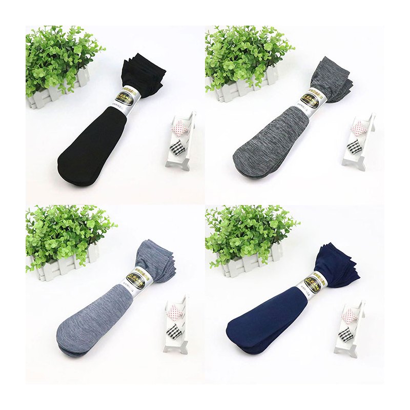 20双装春夏男士薄款丝光棉中筒丝袜对对袜防勾丝清爽透气袜子男袜