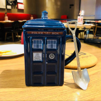 DoctorWho神秘博士杯子带盖马克杯陶瓷带手柄杯咖啡杯子