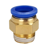 中锦科技 PC气管快速接头 接管口径4mm 螺纹1/4[2分] 个
