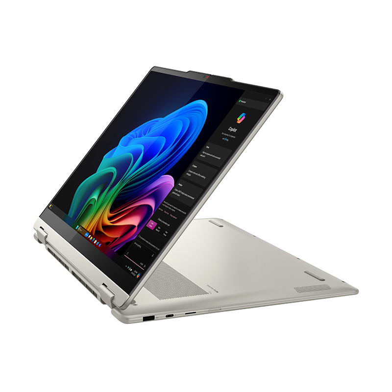 YOGA 360 14 AI元启版 14英寸 360°翻转笔记本电脑轻薄办公本(英特尔酷睿Ultra7-258V 32G 1T 2.8k 120Hz 触控OLED浅海贝)