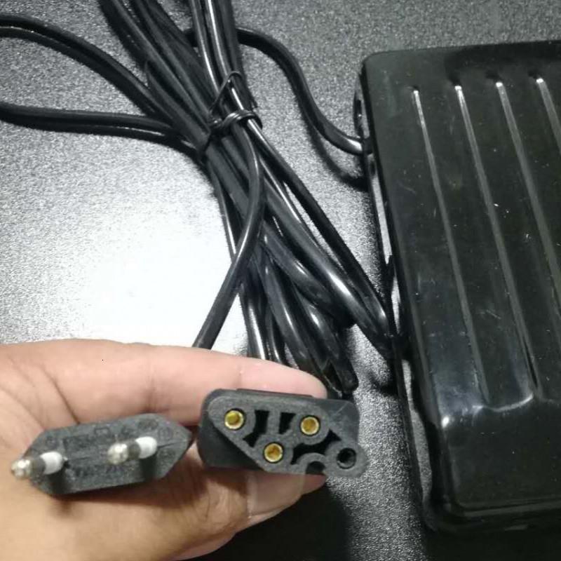 老式缝纫机电动马达脚踏板开关锁边拷边机电机变速调速控制器收纳柜 三维工匠 四孔电组丝开关+插座_450
