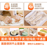 纳丽雅(Naliya)家用电动压面机面条机商用不锈钢 一刀不锈钢款(压面片+2mm扁细面)