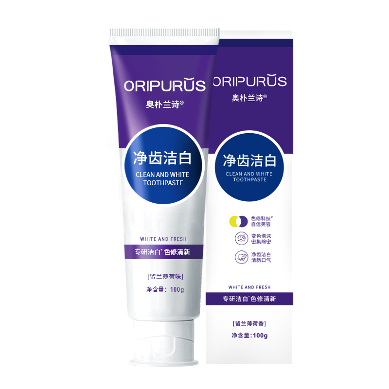 奥朴兰诗(ORIPURUS) 净齿洁白牙膏 100g