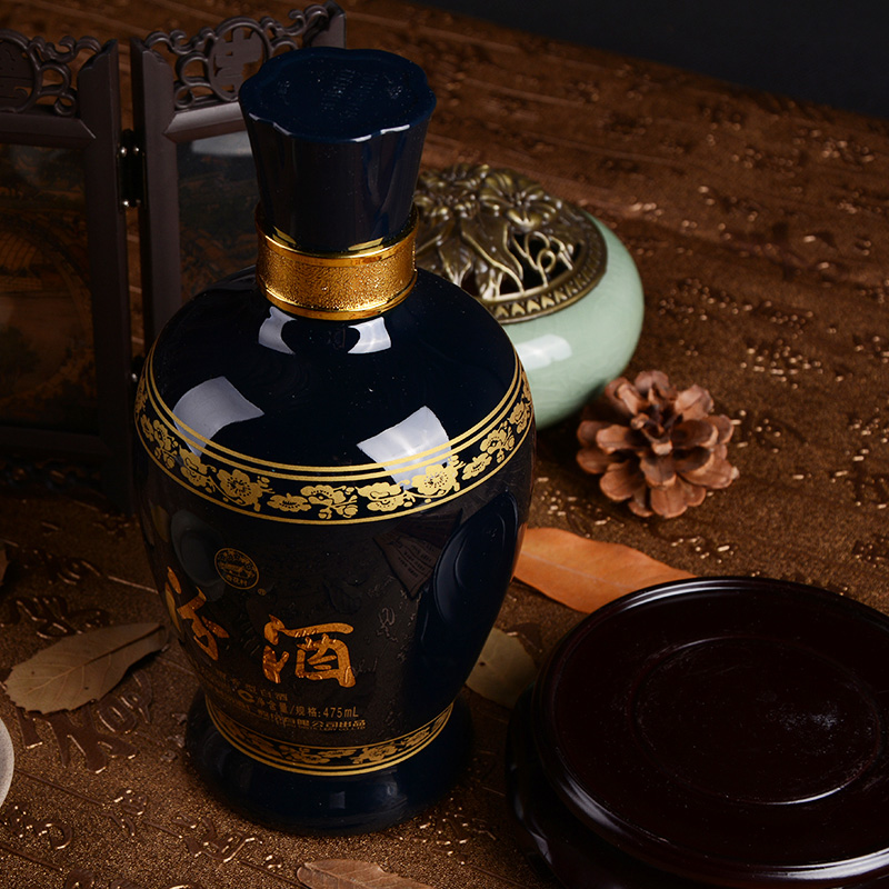 [官方正品]山西杏花村汾酒53度蓝汾酒475mL*2瓶白酒送礼高清大图