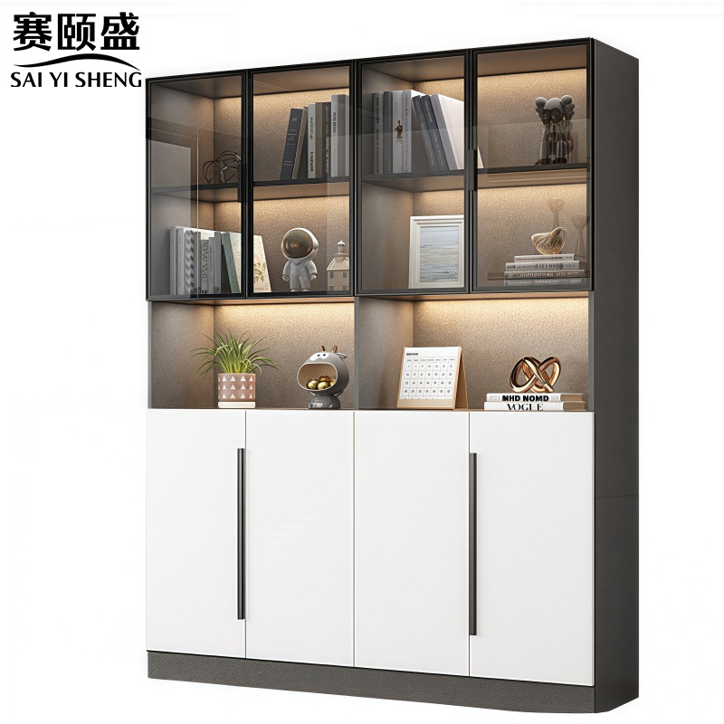 赛颐盛书柜展示柜160*42*200cm台高清大图