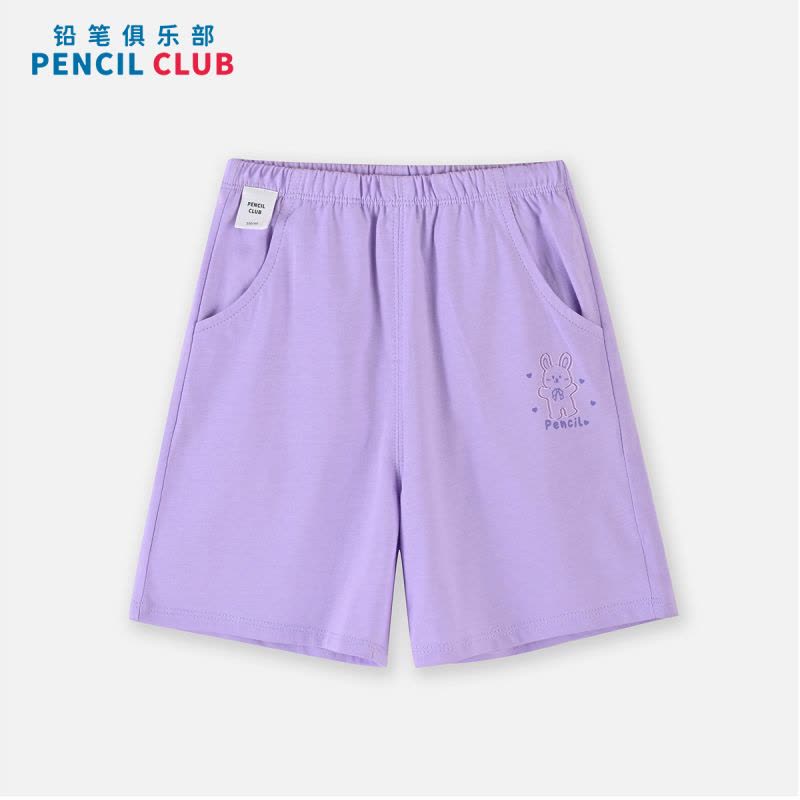 [1件3折]铅笔俱乐部童装2025夏装新款女童裤子儿童五分裤休闲小宝宝短裤图片