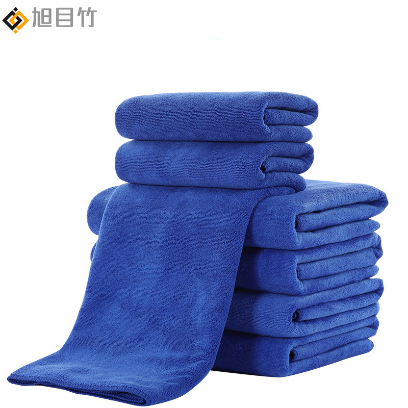 旭目竹 超细纤维加厚吸水毛巾抹布擦车巾 30*60cm 条高清大图