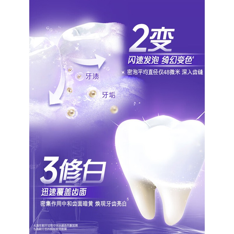 高露洁色修美白牙膏90g/9085高清大图