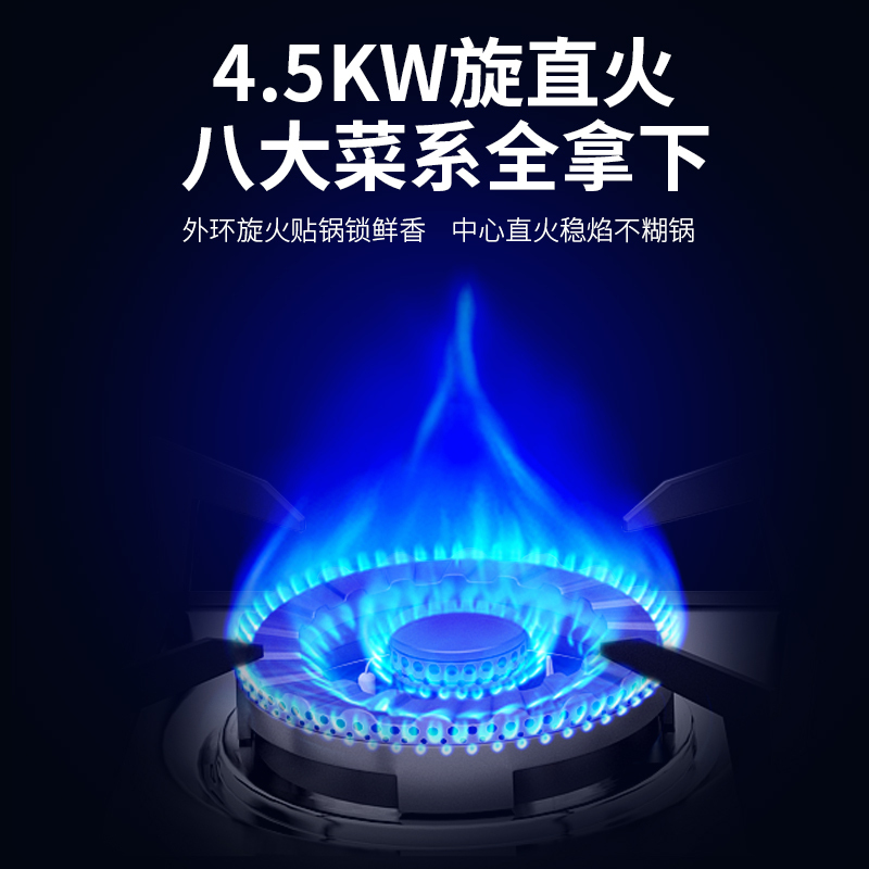 好太太(Haotaitai)2299白色燃气灶双灶家用4.5KW易清洗液化气天然气厨房灶具（天然气）