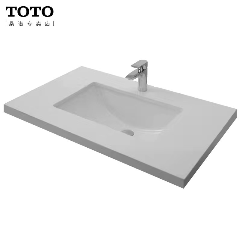 TOTO台盆LW1535 1536台下盆嵌入式面盆家用简约陶瓷大容量方形洗手洗漱洗脸盆