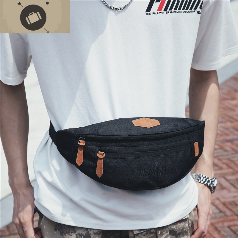 小腰包男潮牌休闲新款男士胸包街头潮流新款迷你斜挎包ins手机包艾狄