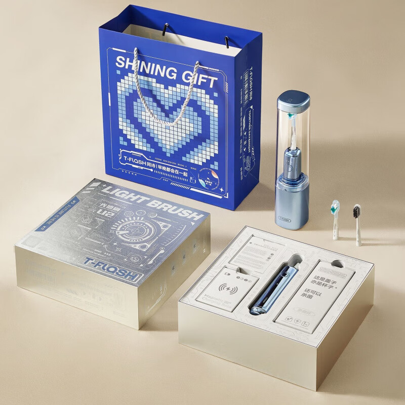 同诗扫振杀菌电动牙刷-U2pro远山蓝