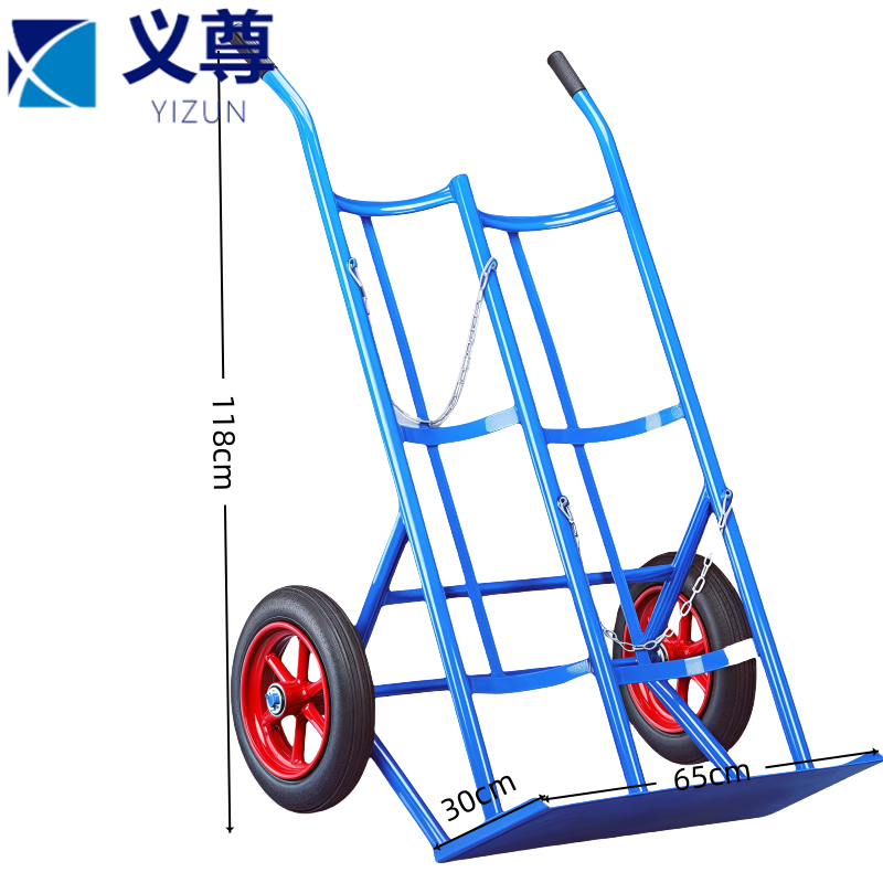 义尊 气瓶推车 30*65*118cm 个高清大图