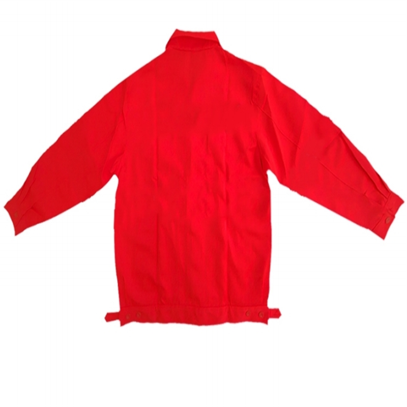 铂牛 橘红色工作服 M-XXXXL 套高清大图
