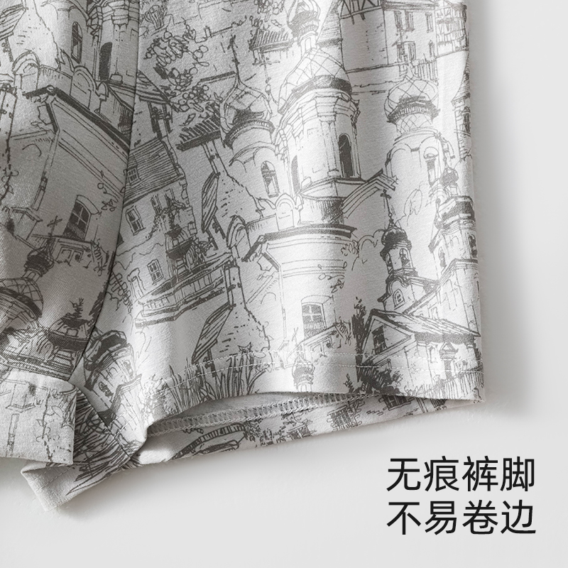 男士内裤男款2025新款纯棉抗菌平角裤头男生运动大码透气四角裤角高清大图