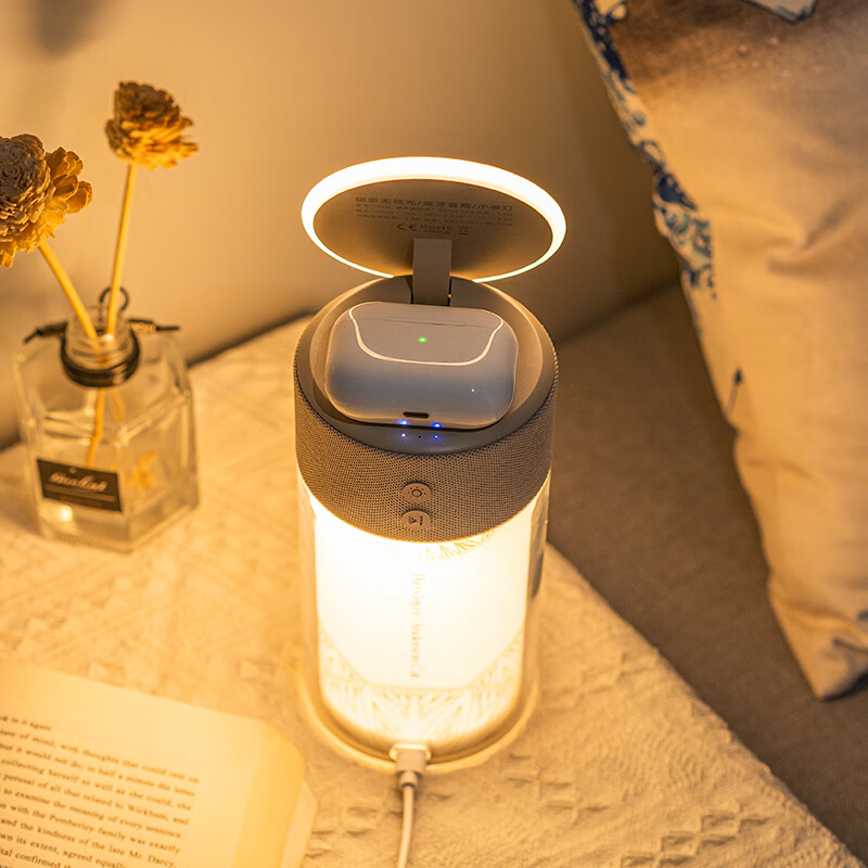 大英博物馆桌面摆件氛围灯磁吸无线充音响新婚送男女闺蜜生日礼物新婚 安德森猫磁吸无线充音响氛围灯