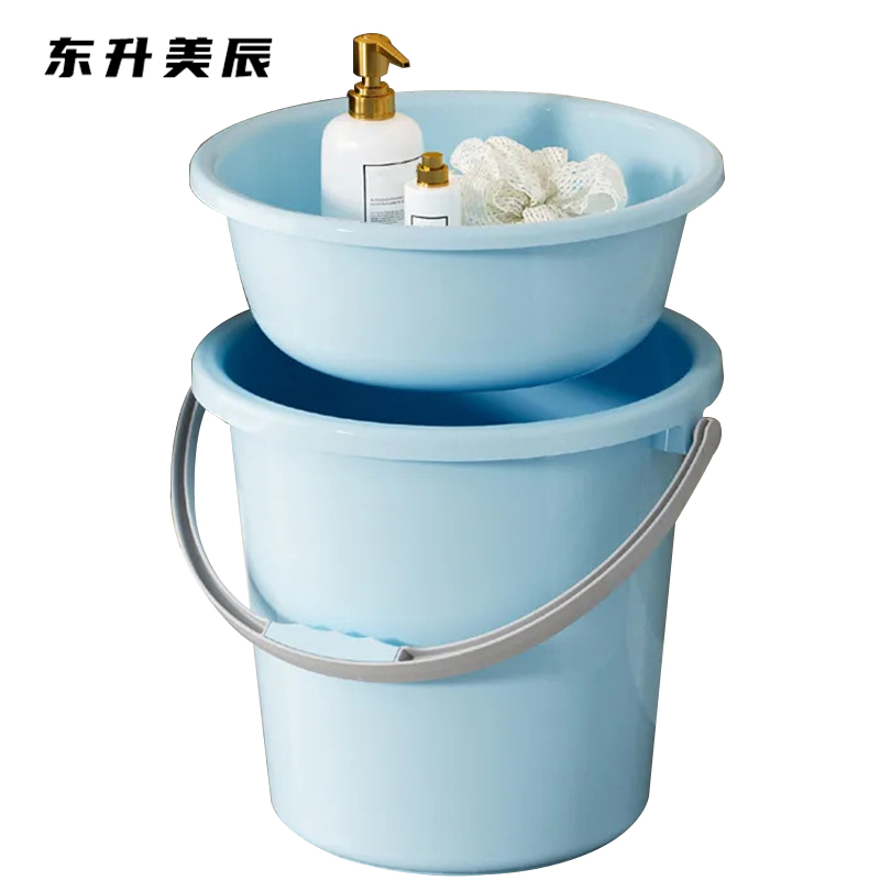 东升美辰 塑料盆塑料桶套装33cm DS-085 套高清大图