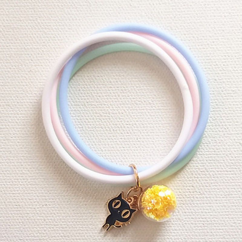 韩版少女驱蚊手环防蚊手链大人天然香氛宝宝儿童学生卡通黑猫