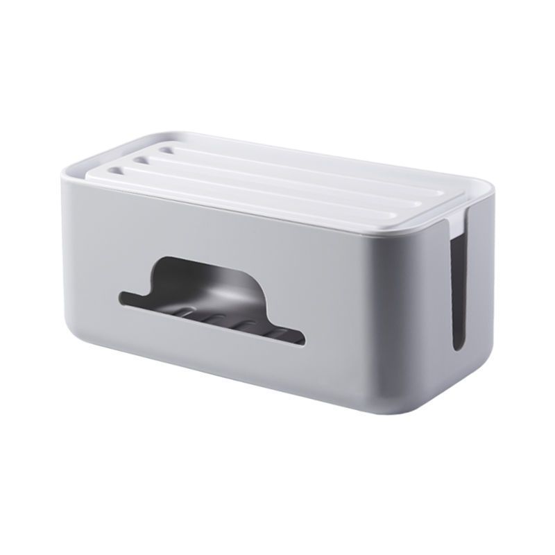 电线收纳盒多功能电源线集线器插线板电脑线整理线盒插座绕线器714