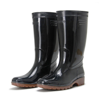润达讯 RDX-YX285MM 雨靴 防滑鞋底 中筒雨靴高28.5cm 38码 1双 黑色 41码 黑色