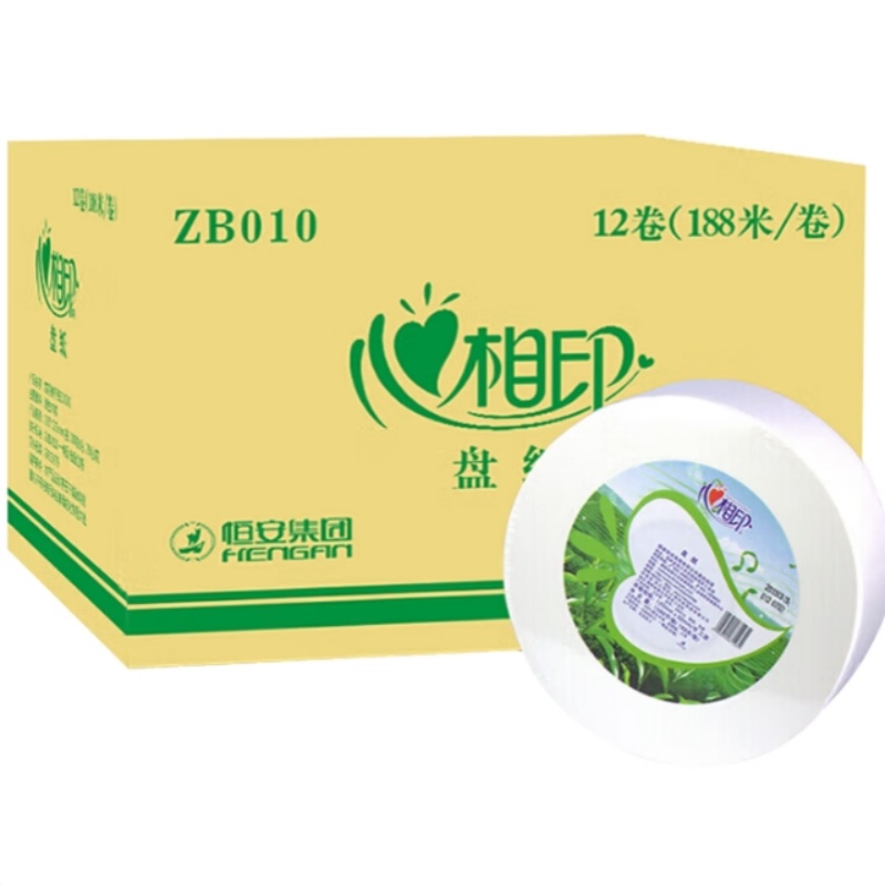 心相印茶语大盘纸188米三层12卷/件ZB010(50件整车送 货)单位:件
