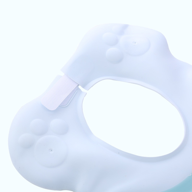 易简(yijian)宝宝洗头帽 防水护耳小孩洗澡帽可调节婴儿洗发帽儿童浴帽 粉色