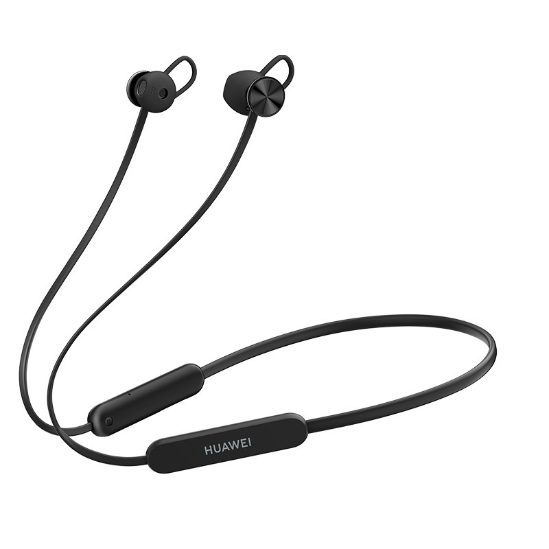 华为/HUAWEI FreeLace 活力版 曜石黑 无线蓝牙运动耳机 半入耳式 颈戴式 18小时长续航 舒适聆听