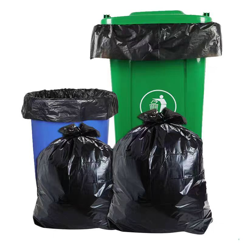 德力彩 加厚垃圾袋 黑色90*110cm 个高清大图