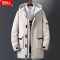 冬季男士工装棉服男中长款保暖韩版加厚连帽潮外套男