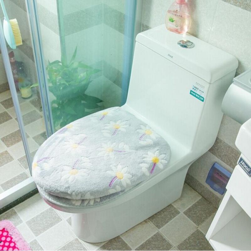加厚马桶垫坐垫坐便套两件套座便器垫通用盖套圈垫珊瑚绒马桶垫