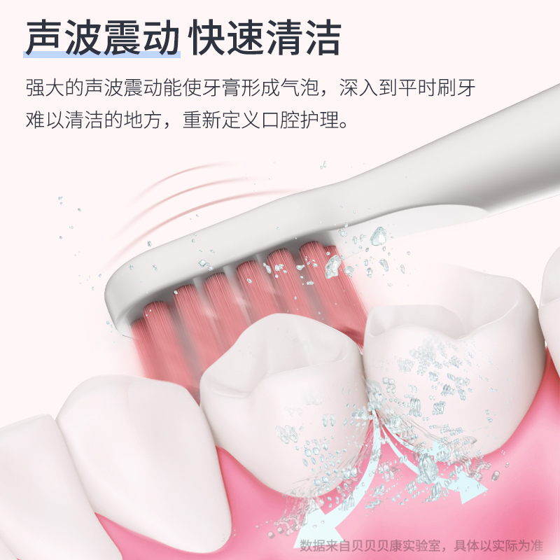 贝贝康(BBKON)D-01刷头 6个 白色