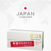 日本进口相模(SAGAMI)幸福相模超薄款0.01避孕套 男用安全套 001标准版 5只装/盒