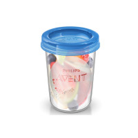 飞利浦AVENT 新安怡母乳/婴儿辅食储存杯组 容量:240ML 英国进口 PP 材质
