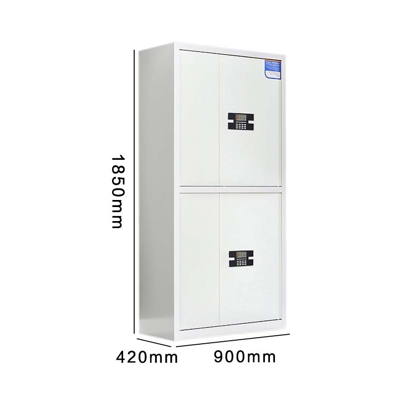 阿拉贡保密柜财务档案柜文件柜办公室资料储物柜保险柜通双节白色-电子密码锁高清大图