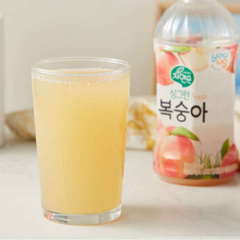 韩国友施 进口果汁饮料 三口味 340ml*6瓶装体验装(蜜桃味、柑橘味、葡萄味)