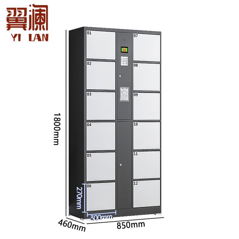 翼澜 电子存包柜12门 台高清大图