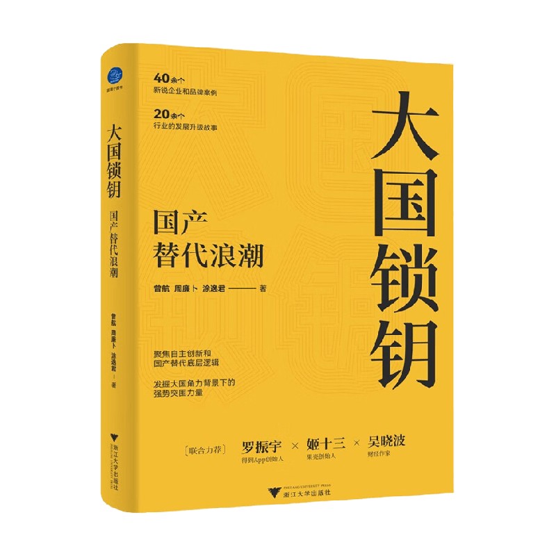 [正版]大国锁钥 国产替代浪潮 曾航等 著 罗振宇姬十三吴晓波 聚焦自主创新 国产替代底层逻辑 经济高清大图