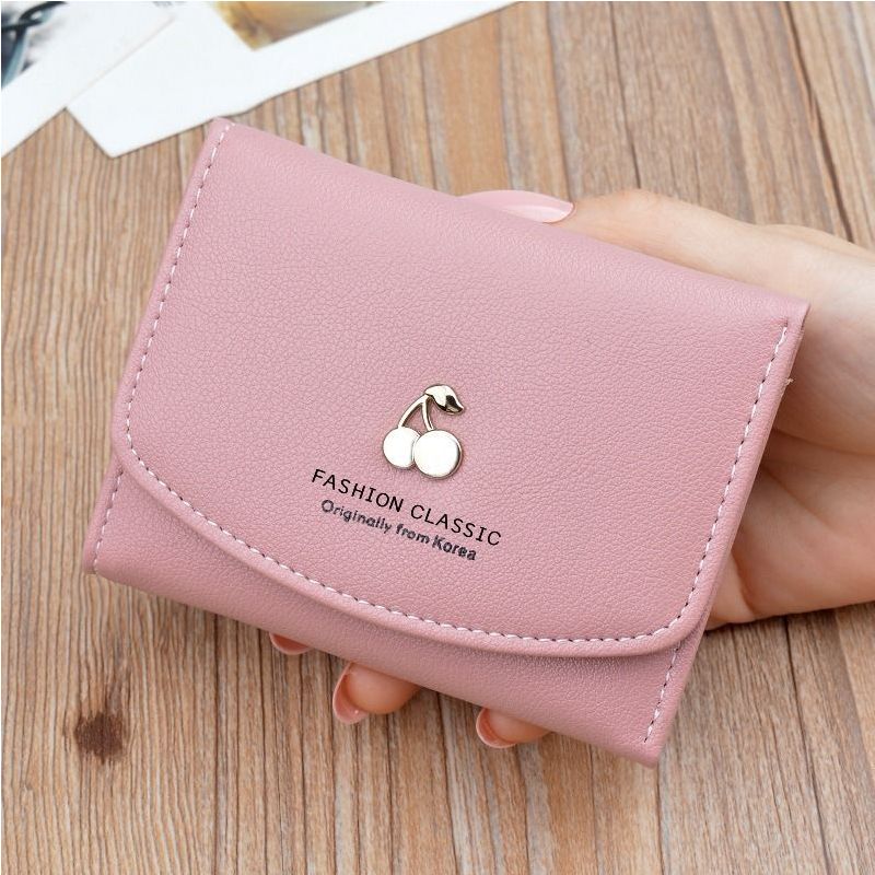 领头鸟女士钱包女短款可爱迷你小零钱包三折学生薄款时尚软皮夹钱夹潮