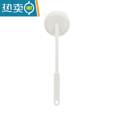 XIANCAI家用清洁刷瓷砖浴缸清洁刷强去污吸水长柄可替换海绵刷 白色海绵刷一个+1个替换海绵