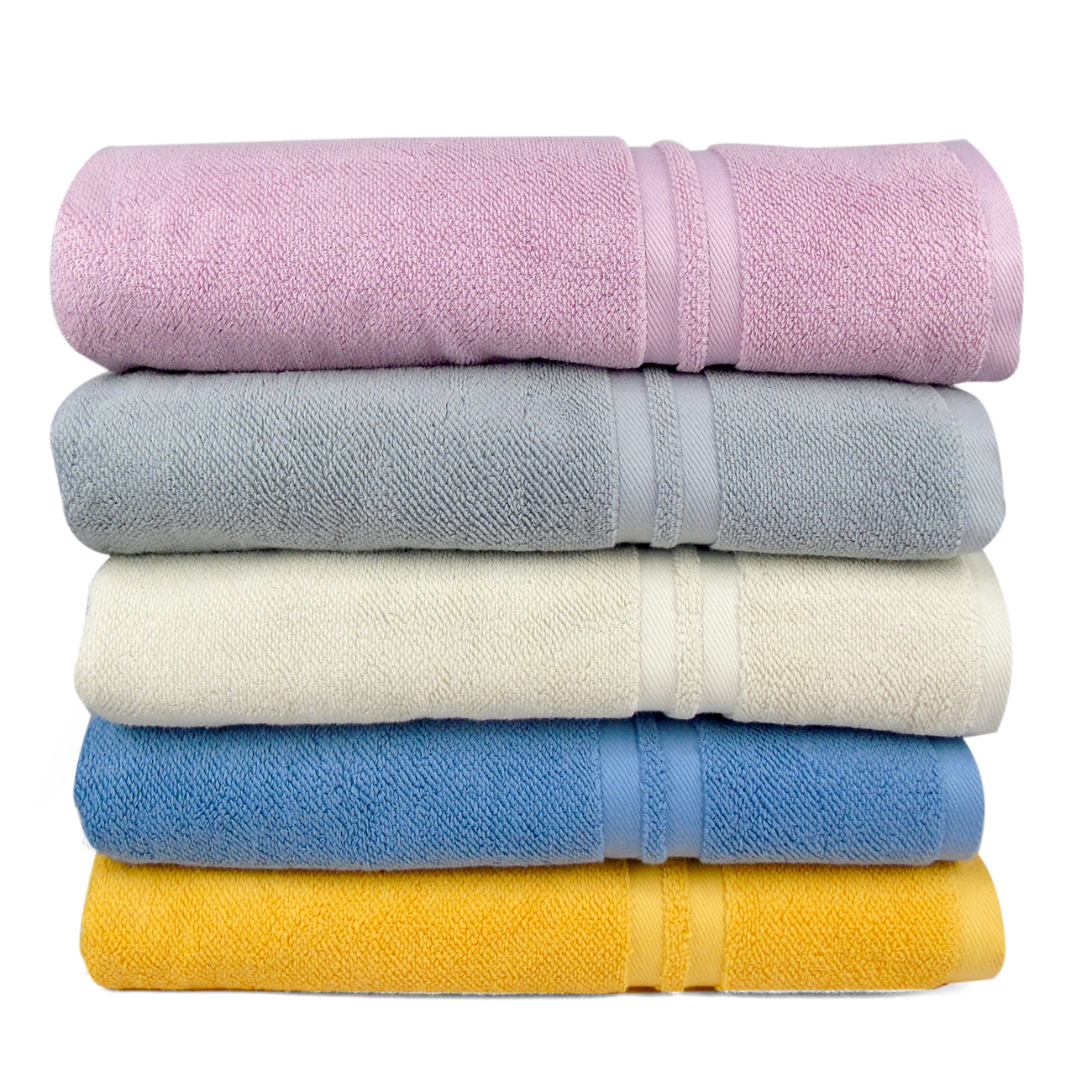 莺歌5A级抗菌高级缎档加大浴巾80*150（五色可选）条